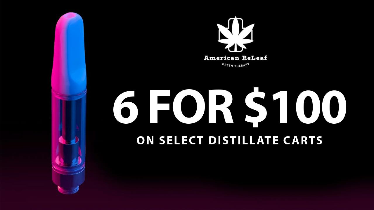 American ReLeaf 6 Carts for $100