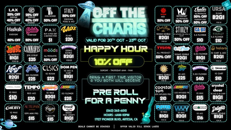 Off The Charts - Artesia 👻 Come get lifted like a ghost! 👻