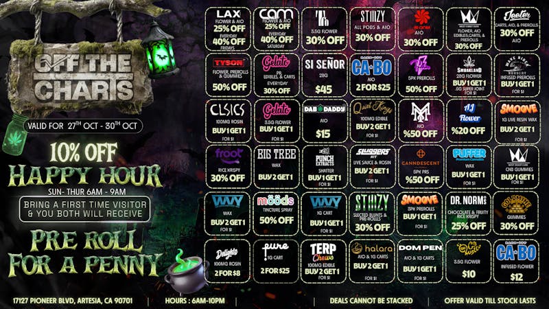 Off The Charts - Artesia Monster Mashup Deals 👻