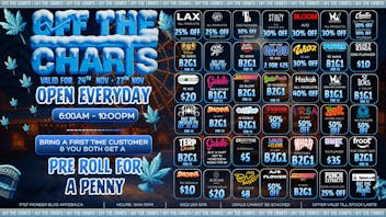 Off The Charts - Artesia Huge savings Nov 24–27 at Off The Charts!