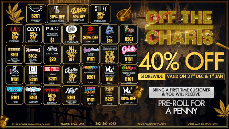 Off The Charts - Artesia 🎉 New Year, New Deals!