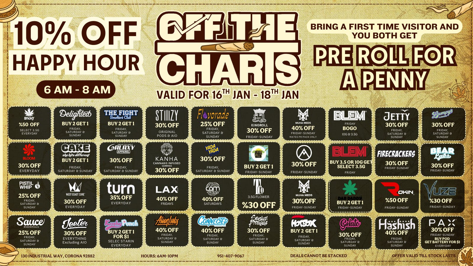 Off the Charts - Corona ALL THE DEALS ONLY AT OFF THE CHARTS ✨ 🔥✨ 🔥