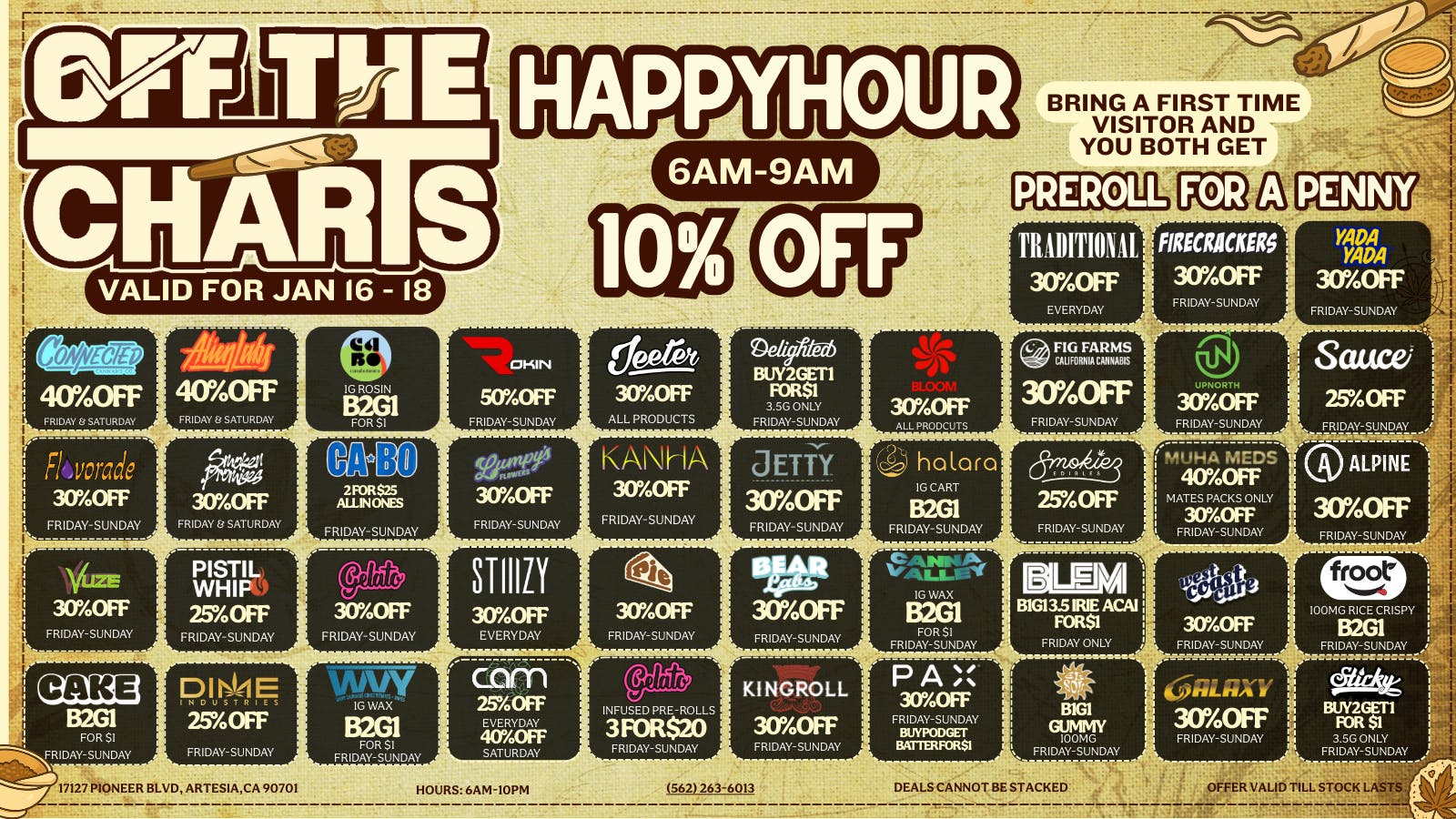 Off The Charts - Artesia Sun up, blunt lit ☀️🔥