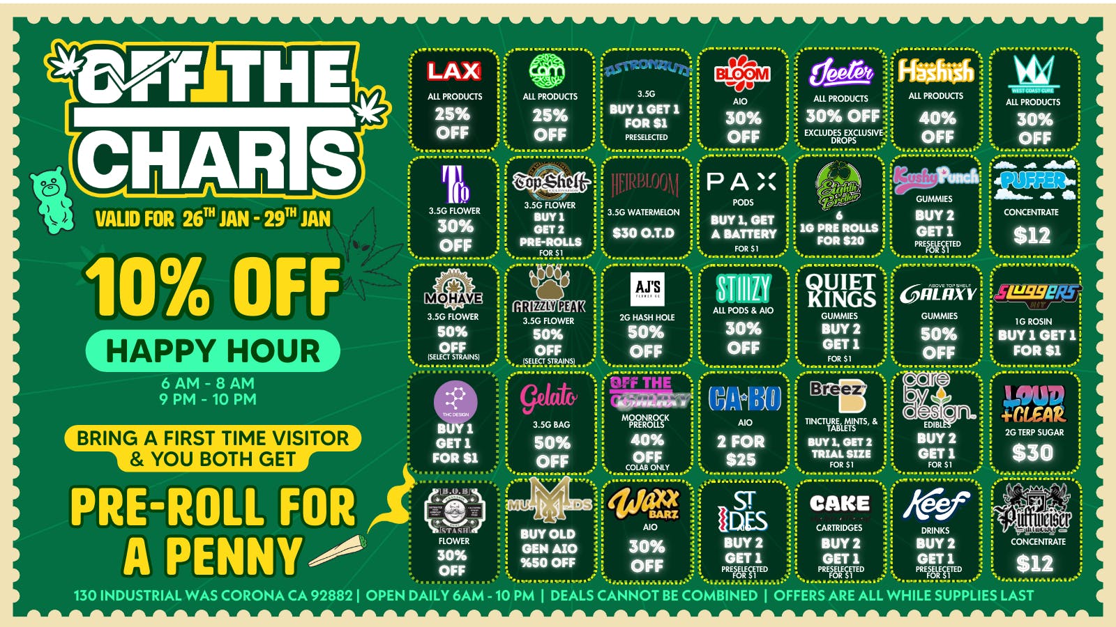 Off the Charts - Corona OTC HAS DEALS ALL YEAR ✨ 🔥✨ 🔥