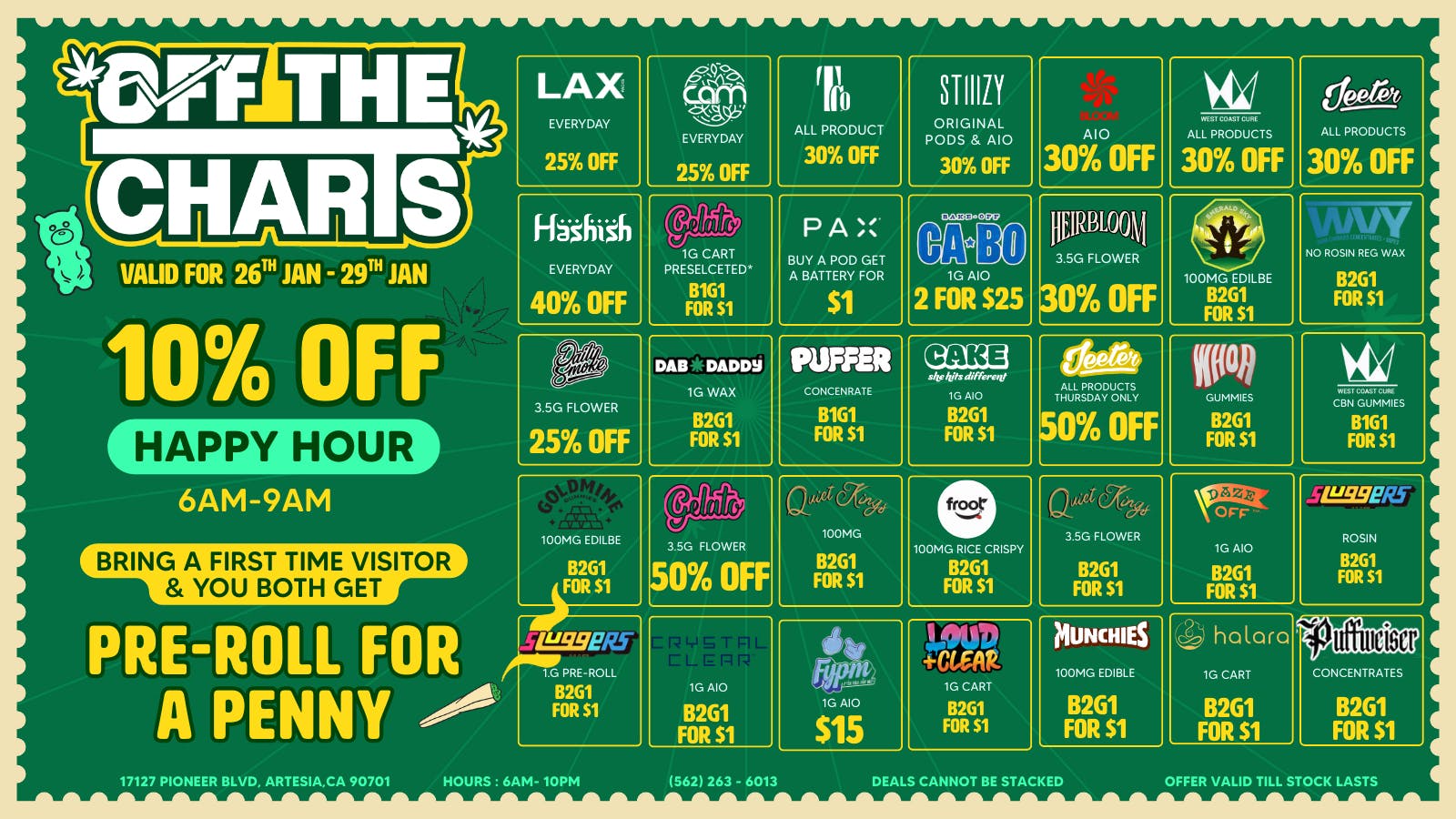 Off The Charts - Artesia 💸 Puff, pass, save—We got the gas 😮‍💨🍃