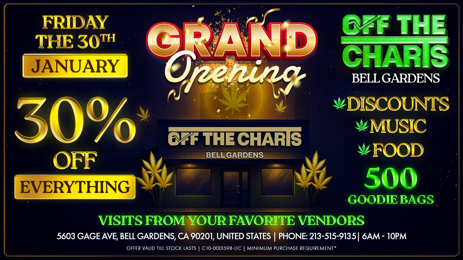 Off The Charts - Bell Gardens - NOW OPEN!! 🔥🥬Off The Charts Grand Opening!🥬🔥