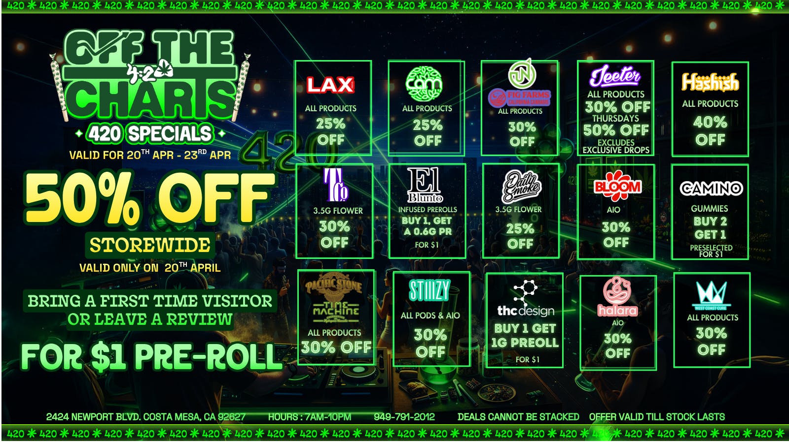 Off the Charts - Newport 💨💸😶‍🌫️IT'S 4:20 SOMEWHERE😶‍🌫️💸💨