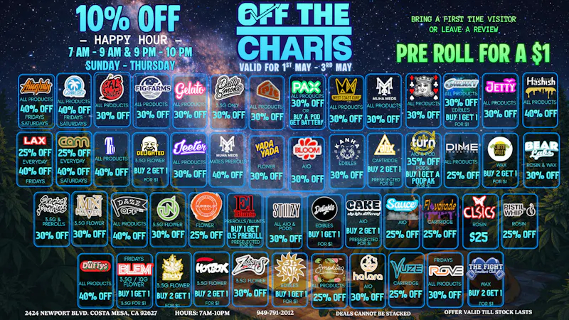 Off the Charts - Newport ✨✨TREAT YOURSELF ✨✨