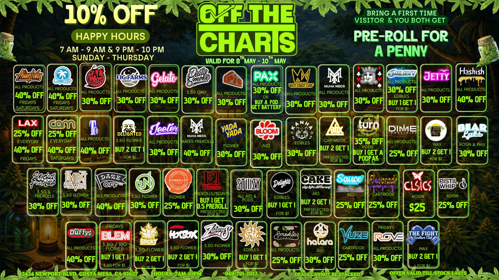 Off the Charts - Newport 🌈💨BEST DEALS AROUND🌈💨