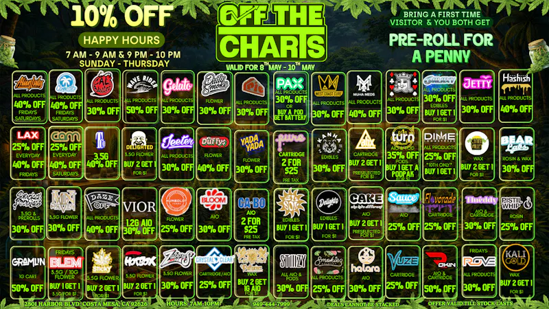 Off the Charts - Corona 😮‍💨🌿Best Prices in ALL THE I.E ! BOGOS ! ☁️💸