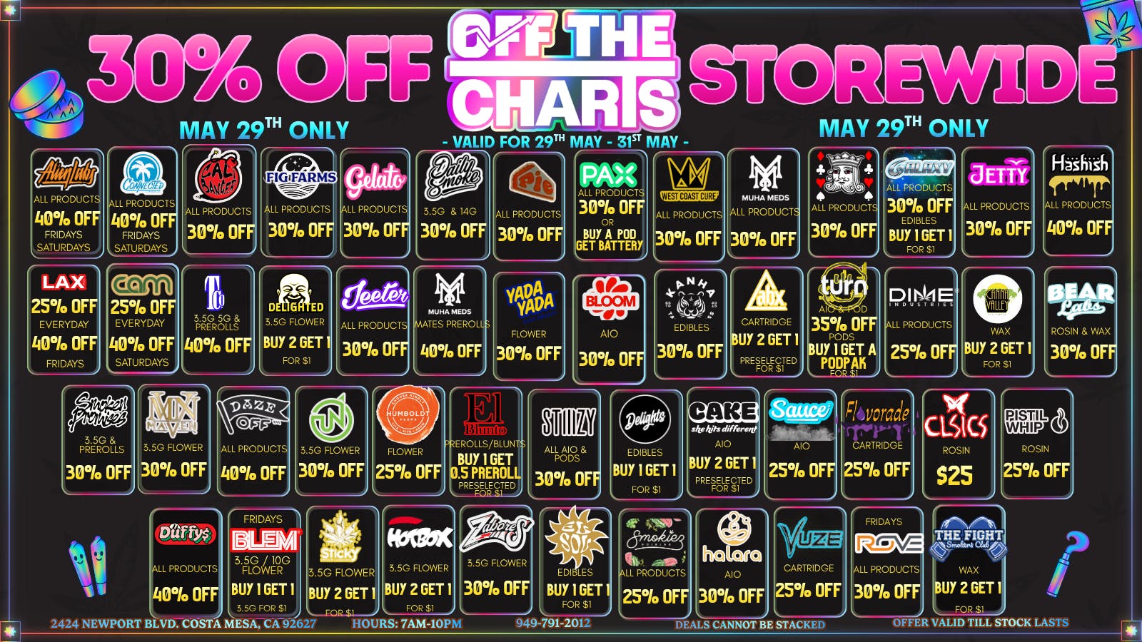 Off the Charts - Newport 🔥✨💸30% OFF ANYTHING💸✨🔥