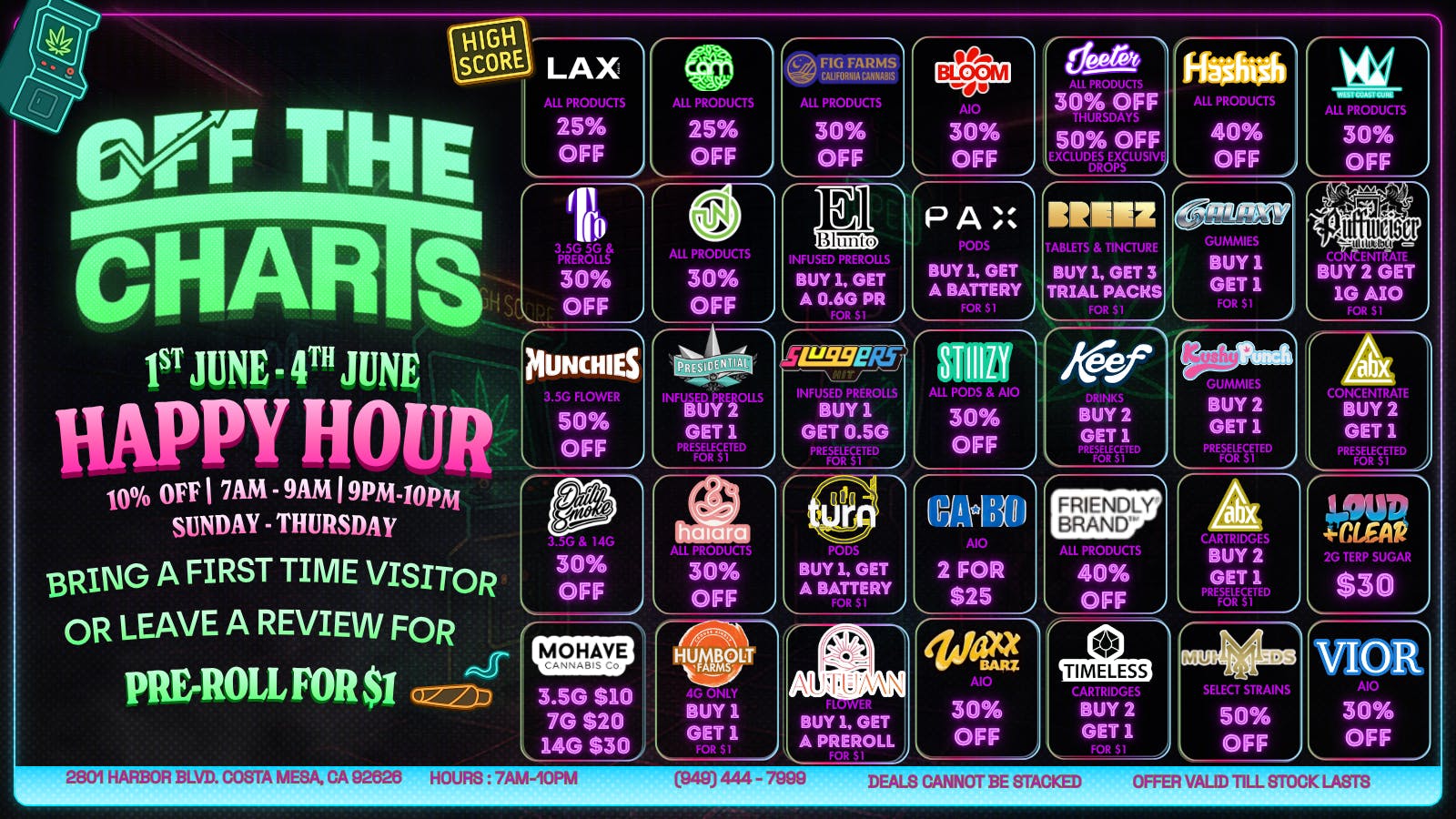 Off The Charts - Costa Mesa ✨🧠START YOUR MONTH RIGHT✨🧠