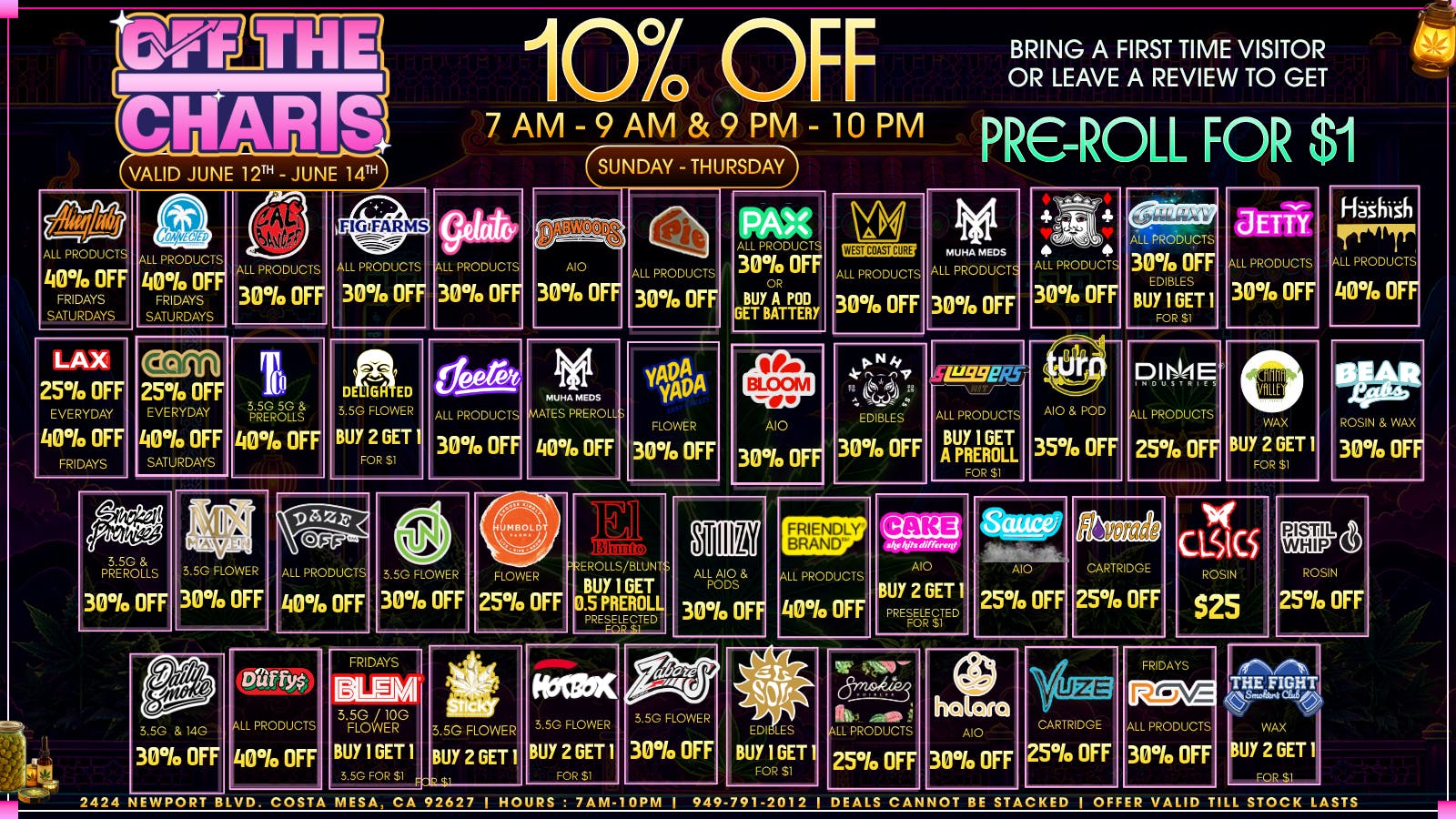 Off the Charts - Newport ✨💥BEST DEALS IN OC💥✨