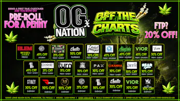 OG NATION X OFF THE CHARTS - LYNWOOD First time??? Get 20% on us!!