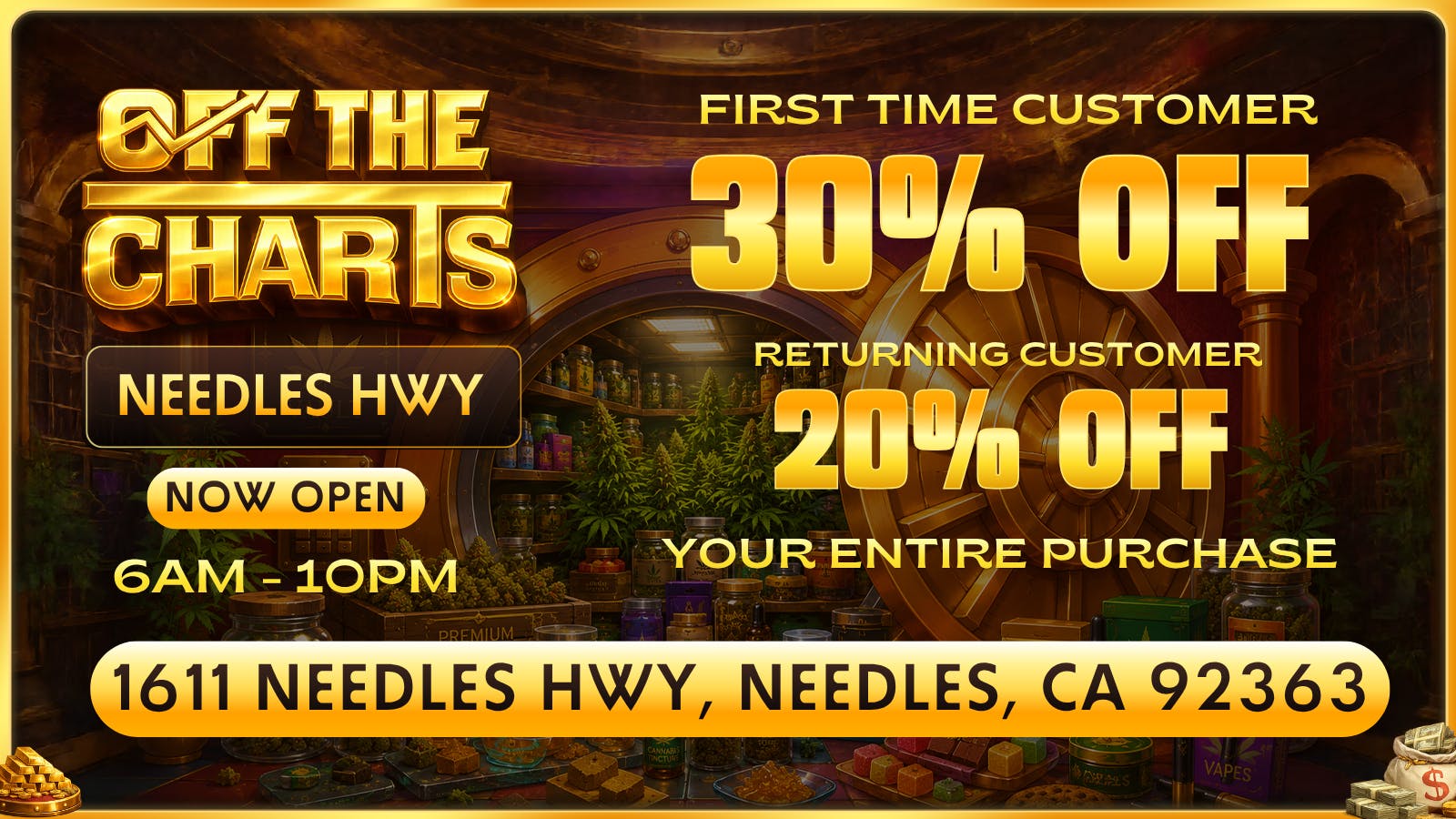 Off The Charts - Needles OTC Needles - 2ND LOCATION NOW OPEN 🚨