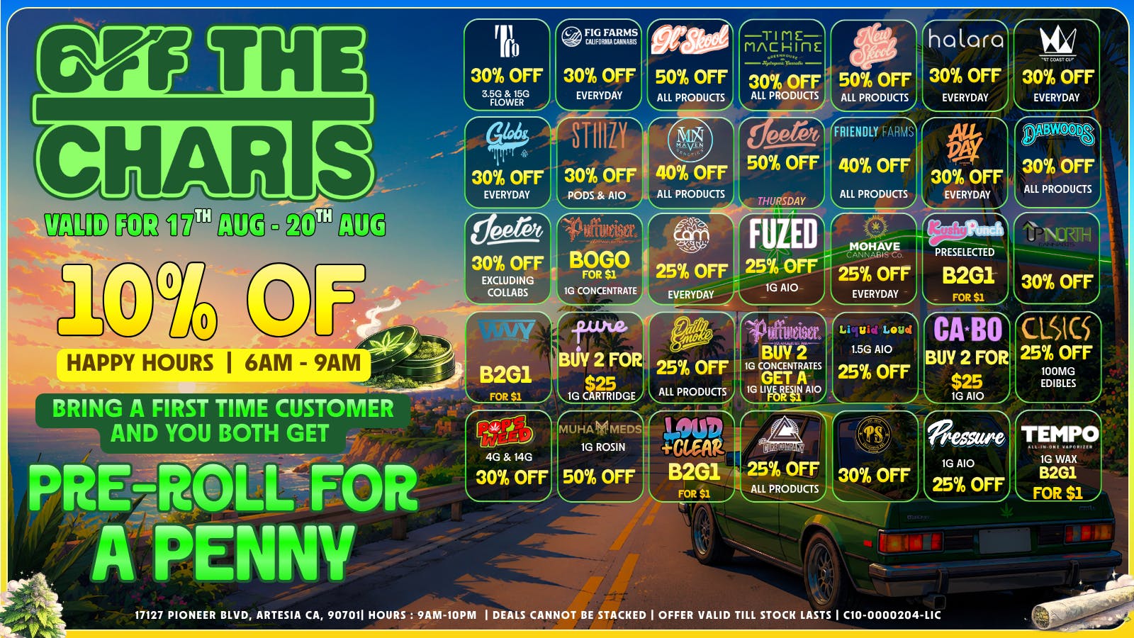 Off The Charts - Artesia THE CARS ARE STONED & THE DEALS ARE LOADED! 🚗💨