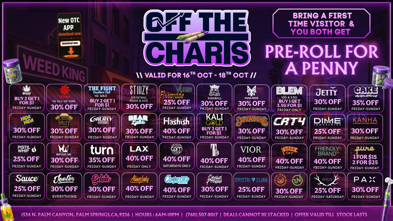Off the Charts - Palm Springs North TRICK OR TREAT YOURSELF TO TOP-SHELF✨🎃