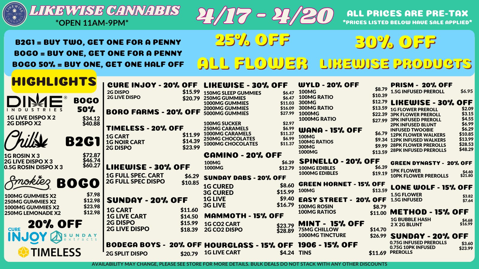 Likewise Cannabis Broadway - Edmond Dispensary 🌸LIKEWISE SPRING SALE! 4/17-4/20🌻