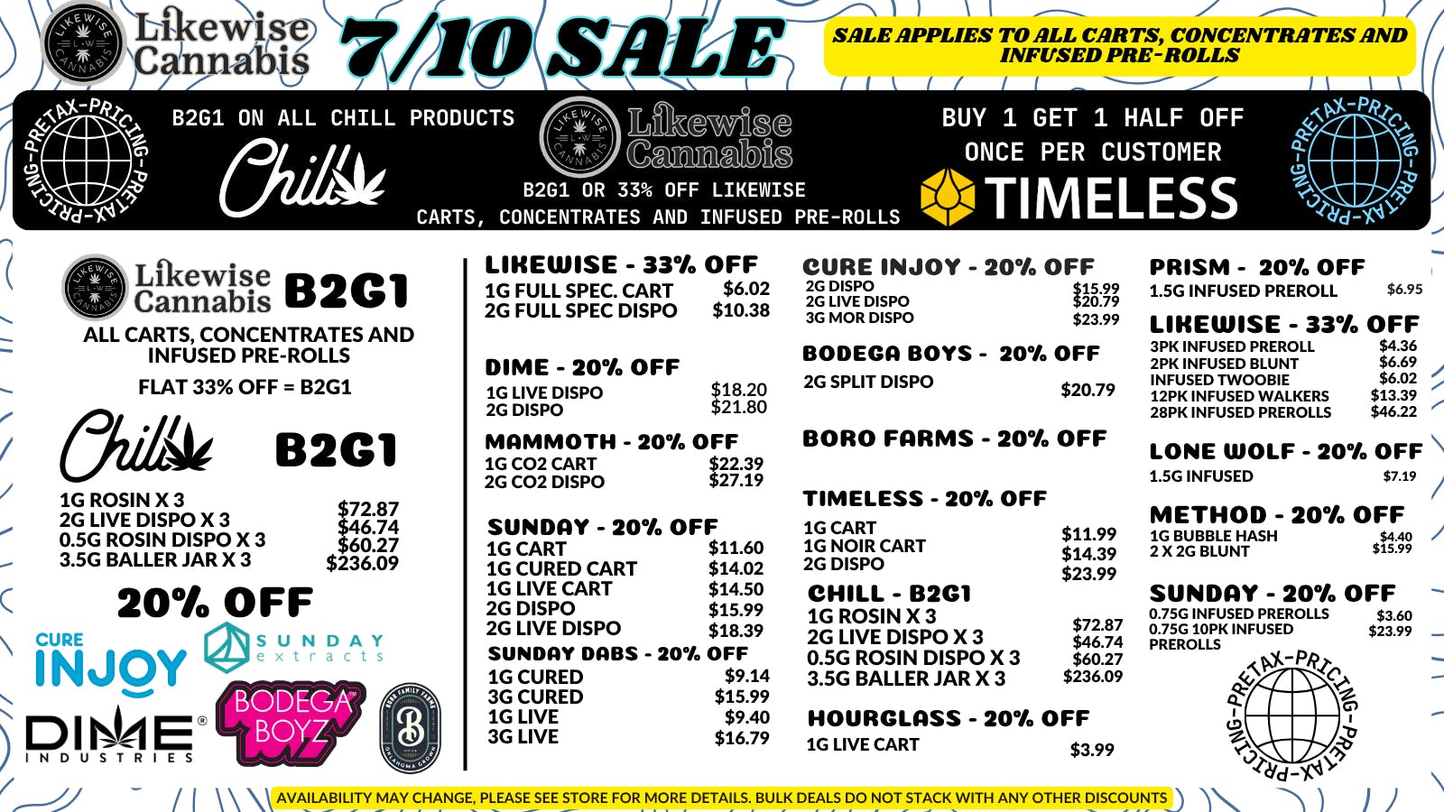 Likewise Cannabis Broadway - Edmond Dispensary 7/10 DEALS START ON FRIDAY