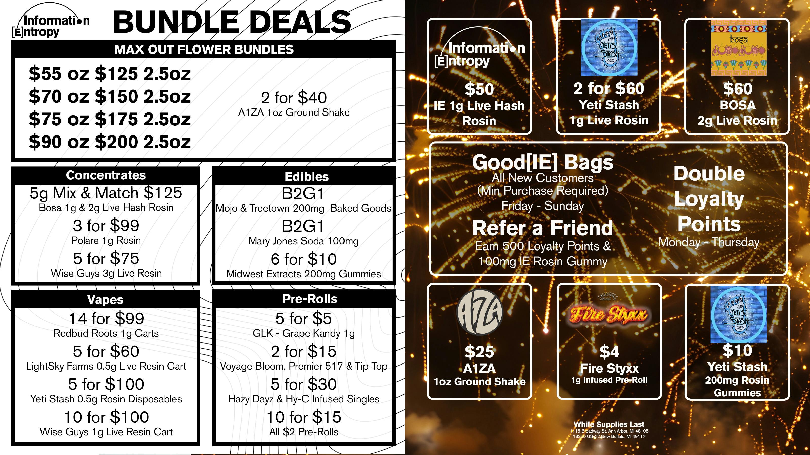 Information Entropy - Ann Arbor January Bundles & Every Day Low Prices