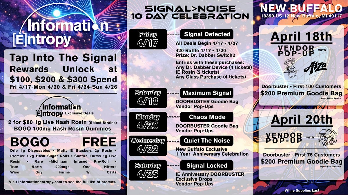 Information Entropy - New Buffalo Signal over the Noise - 10 Day Celebration