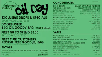 Information Entropy - Ann Arbor 710 Exclusive Drops & Specials