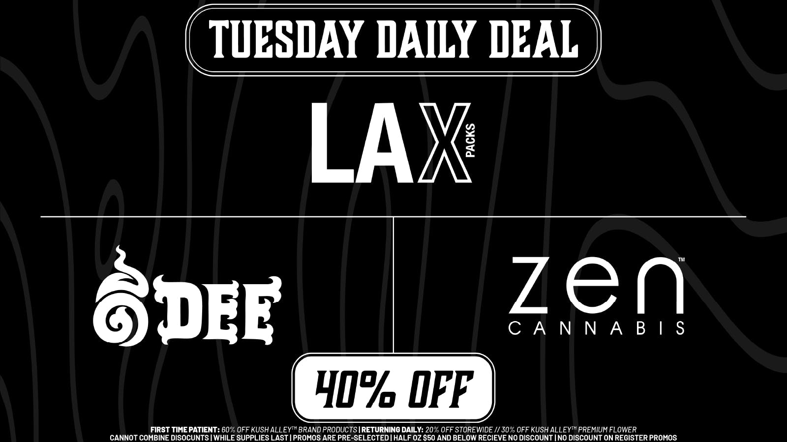 Kush Alley TUESDAY DAILY DEAL