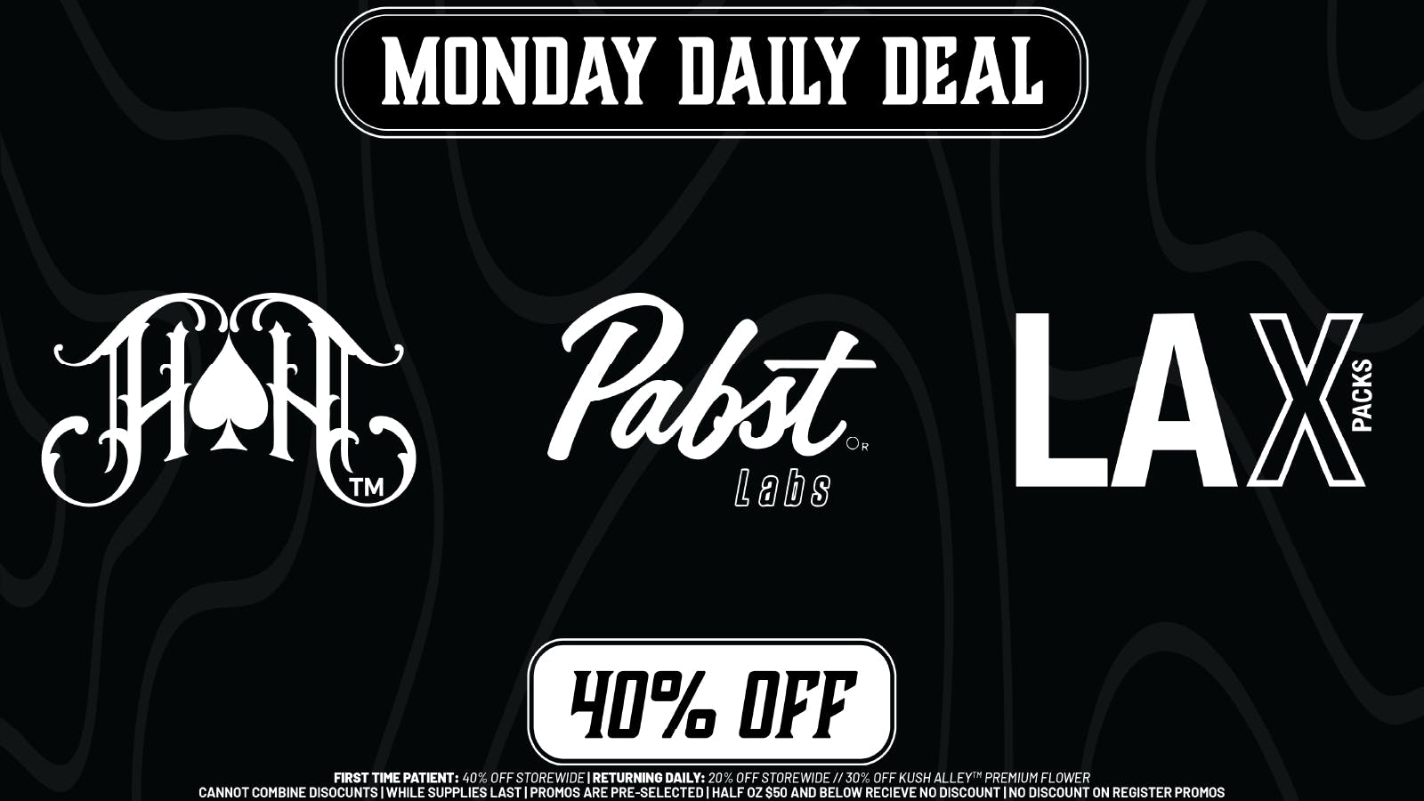 Kush Alley MONDAY DAILY DEAL - 40% OFF