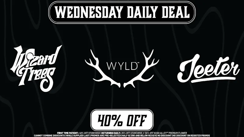 Kush Alley WEDNESDAY DAILY DEAL - 40% OFF