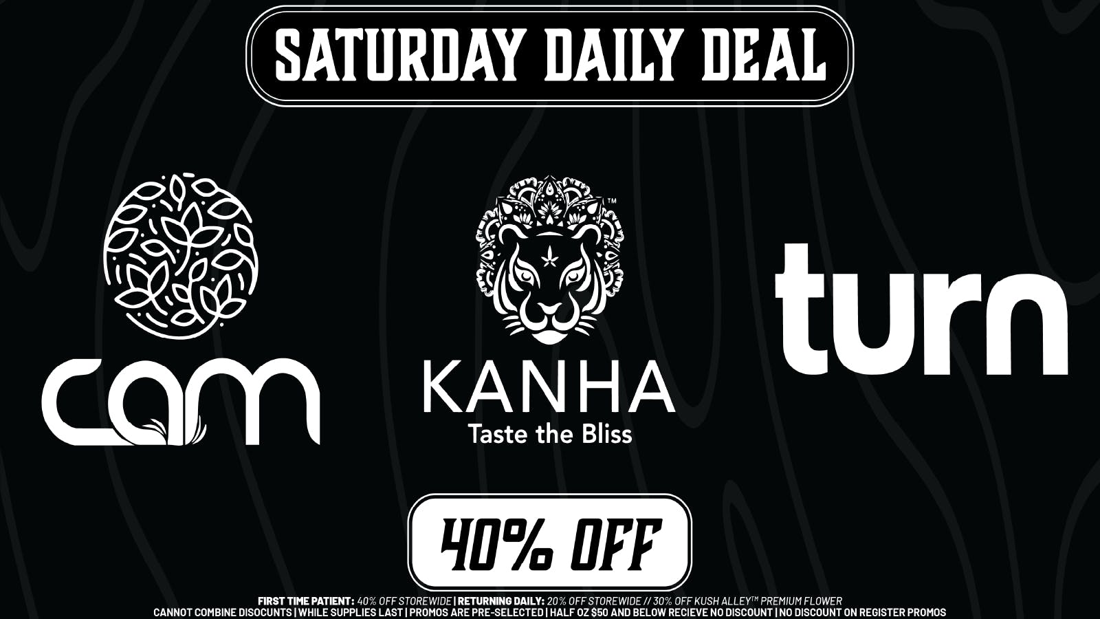 Kush Alley SATURDAY DAILY DEAL - 40% OFF