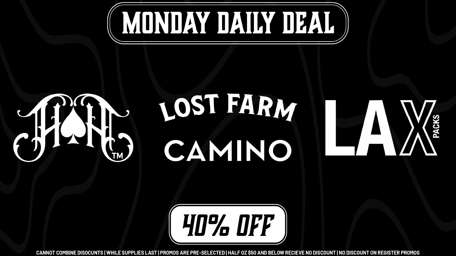 Kush Alley MONDAY DAILY DEAL - 40% OFF