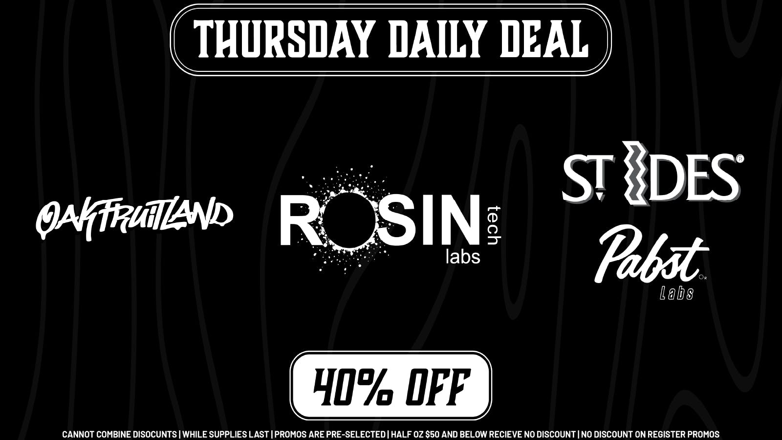 Kush Alley THURSDAY DAILY DEAL - 40% OFF