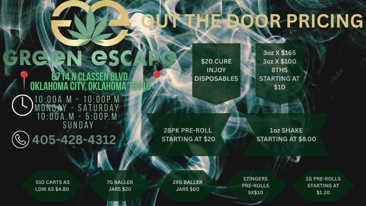 Green Escape - OKC OUT THE DOOR PRICING!