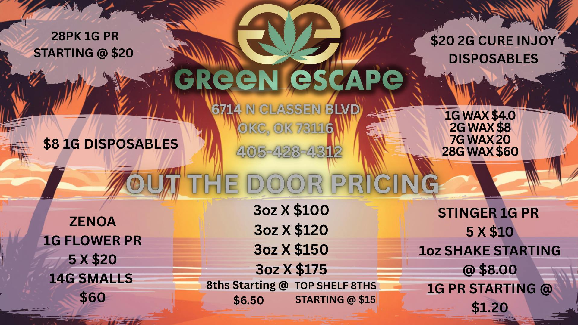 Green Escape - OKC OUT THE DOOR PRICING!
