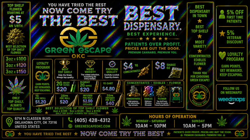 Green Escape - OKC OUT THE DOOR PRICING!