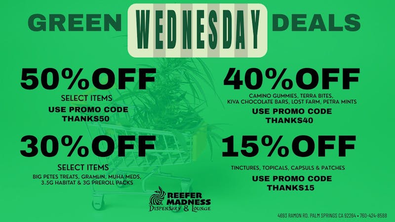 Reefer Madness 30% Off Select Items