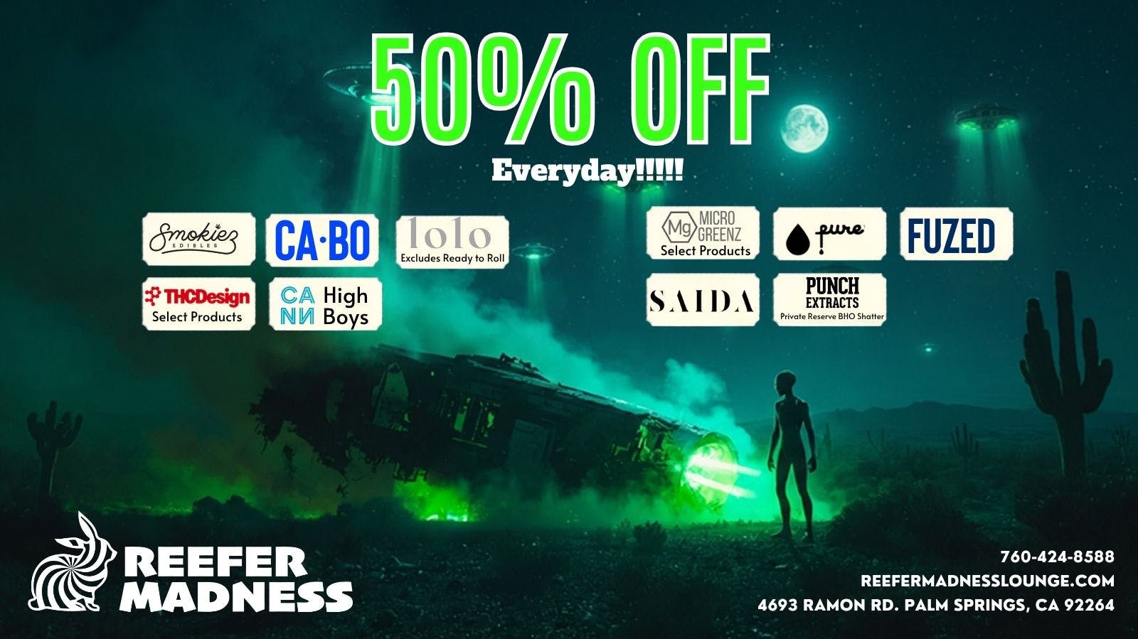 Reefer Madness 50% off Multiple Products!!