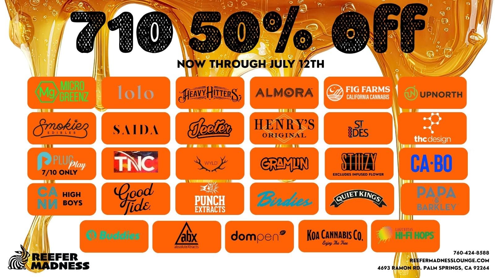Reefer Madness 50% off Multiple Products!!