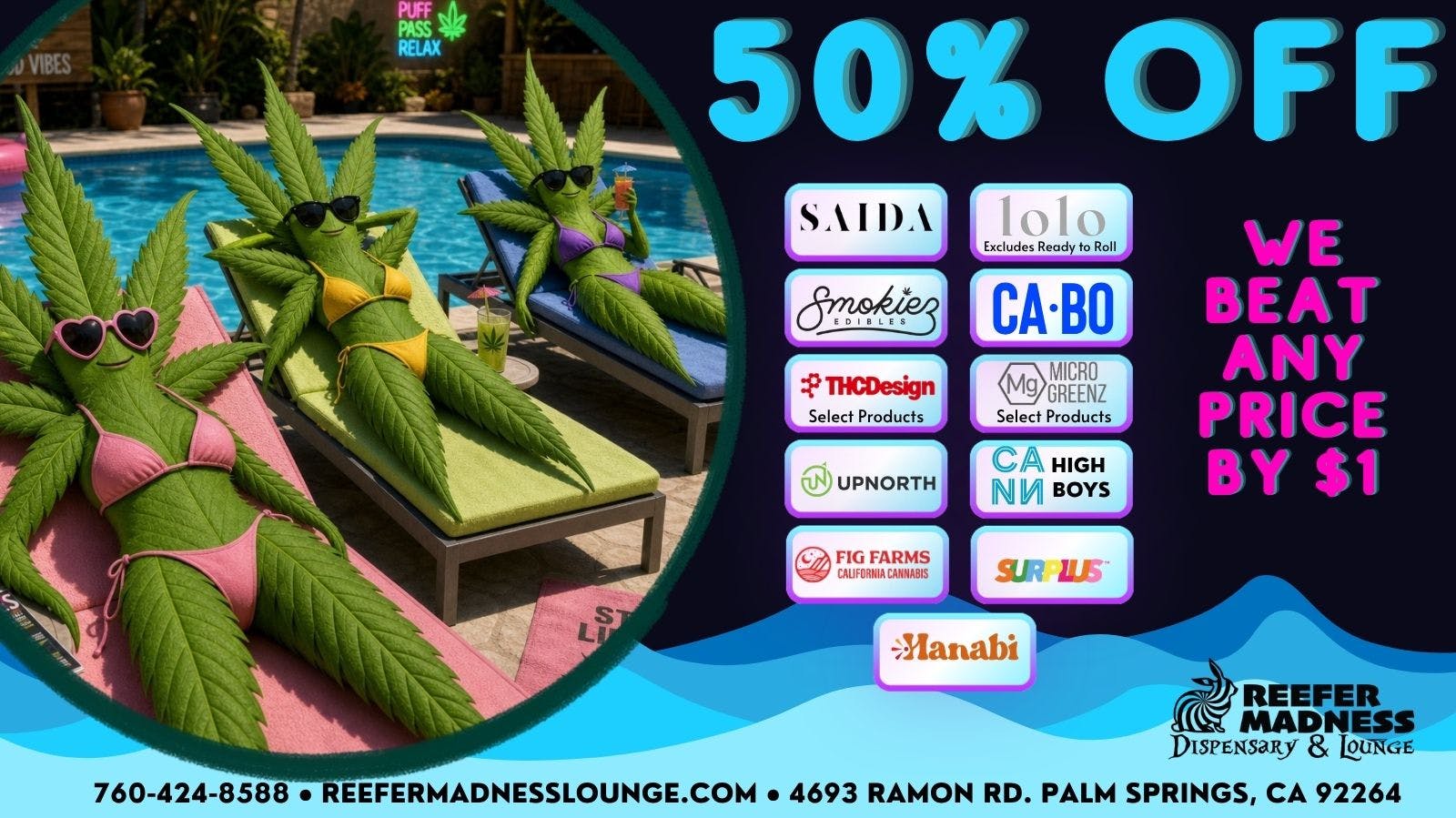 Reefer Madness 50% off Multiple Products!!