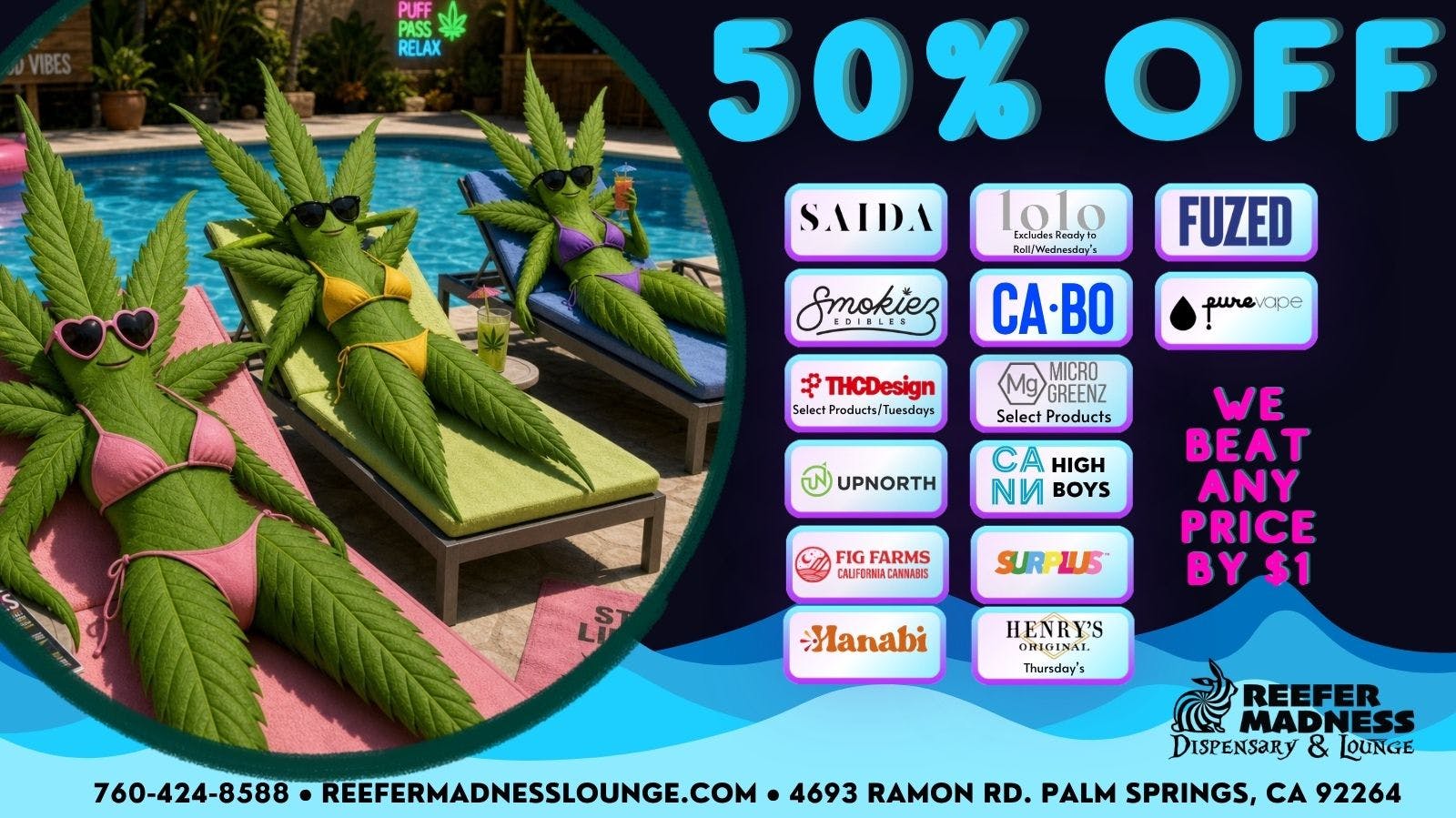 Reefer Madness 50% off Multiple Products!!