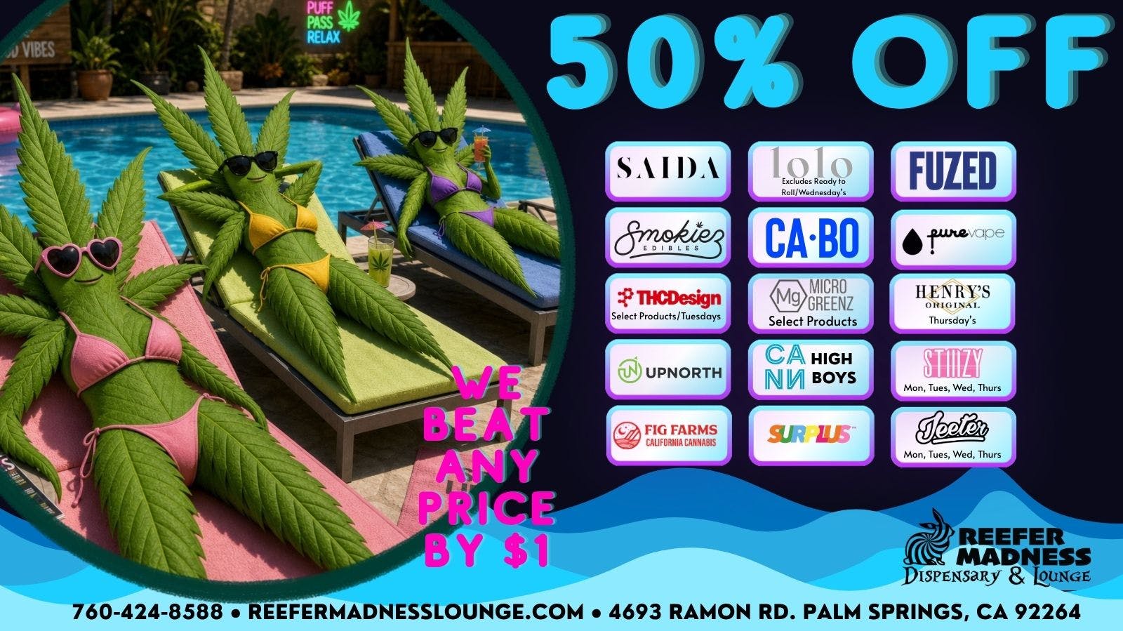 Reefer Madness 50% off Multiple Products!!
