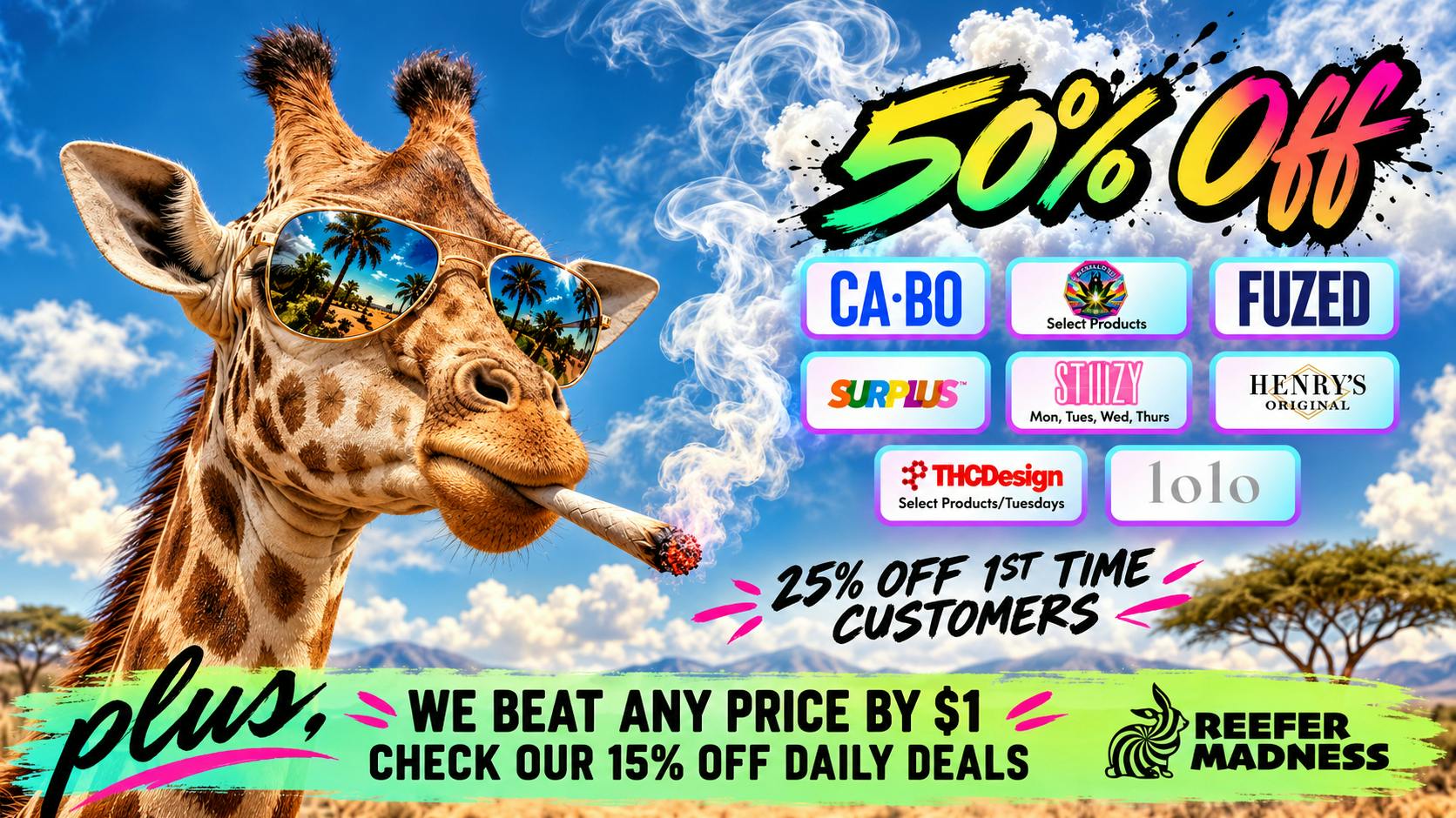 Reefer Madness 50% off Multiple Products!!