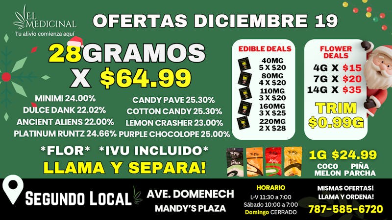 El Medicinal 28G X $65 GRAN VARIEDAD! FLORES DE ALTA CALIDAD!!!