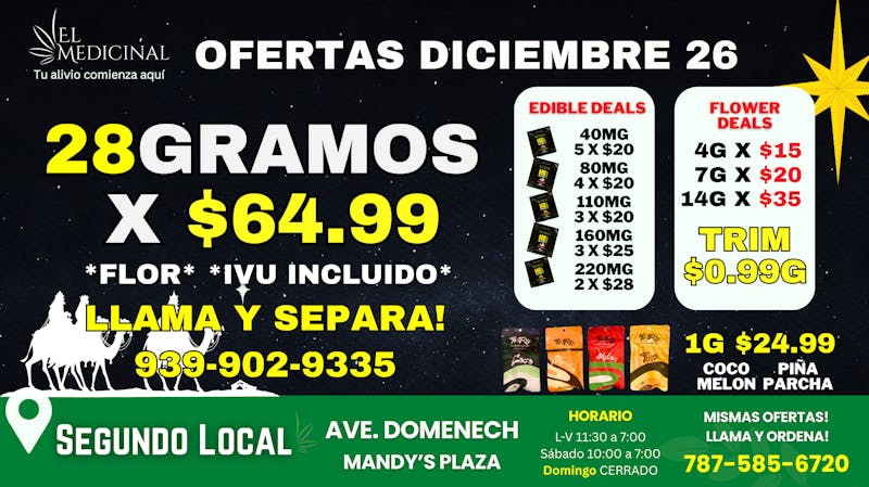 El Medicinal MEGA OFERTAS! LLAMA Y SEPARA! 939-902-9335