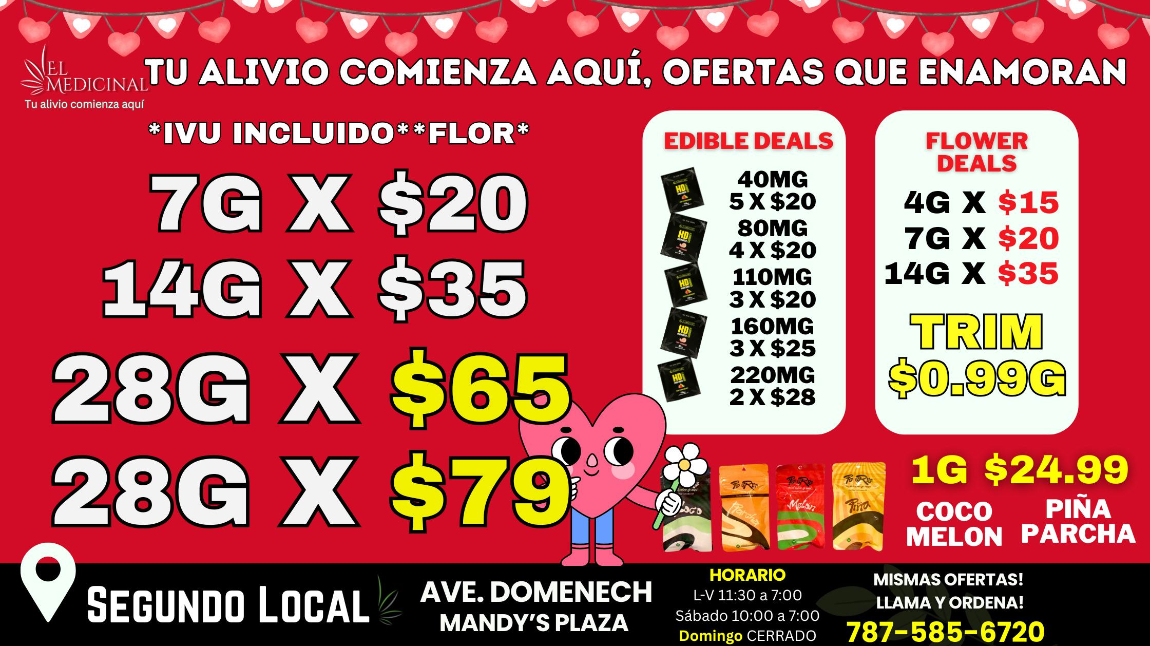 El Medicinal OFERTAS QUE ENAMORAN! Llama al 787-585-6720