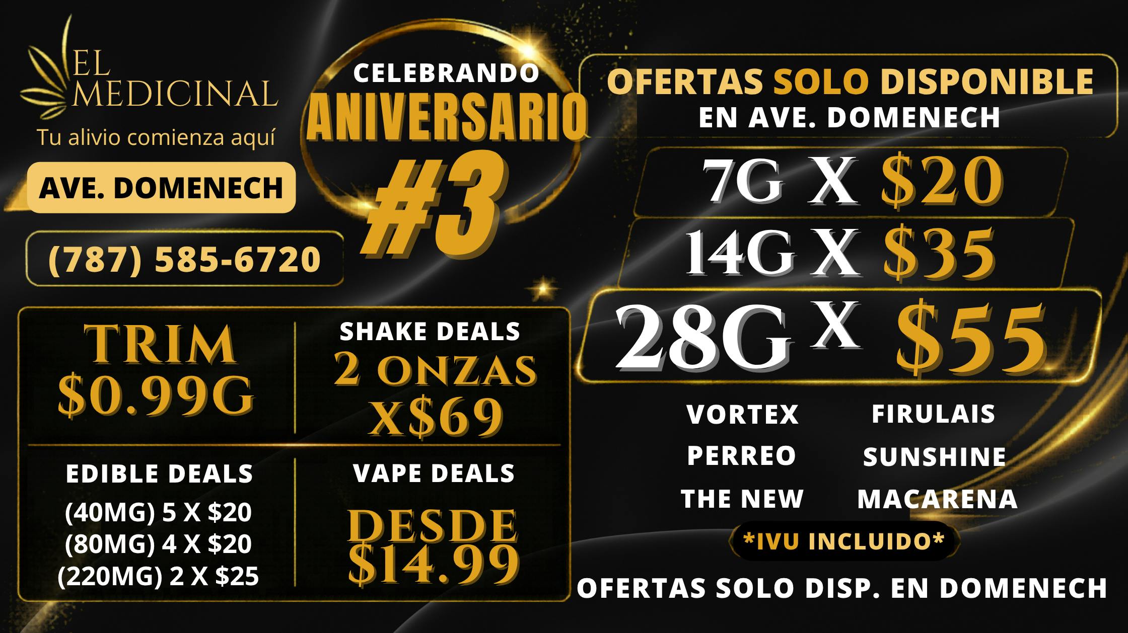 El Medicinal ANIVERSARIO #3 / OFERTAS SOLO DISP. EN DOMENECH
