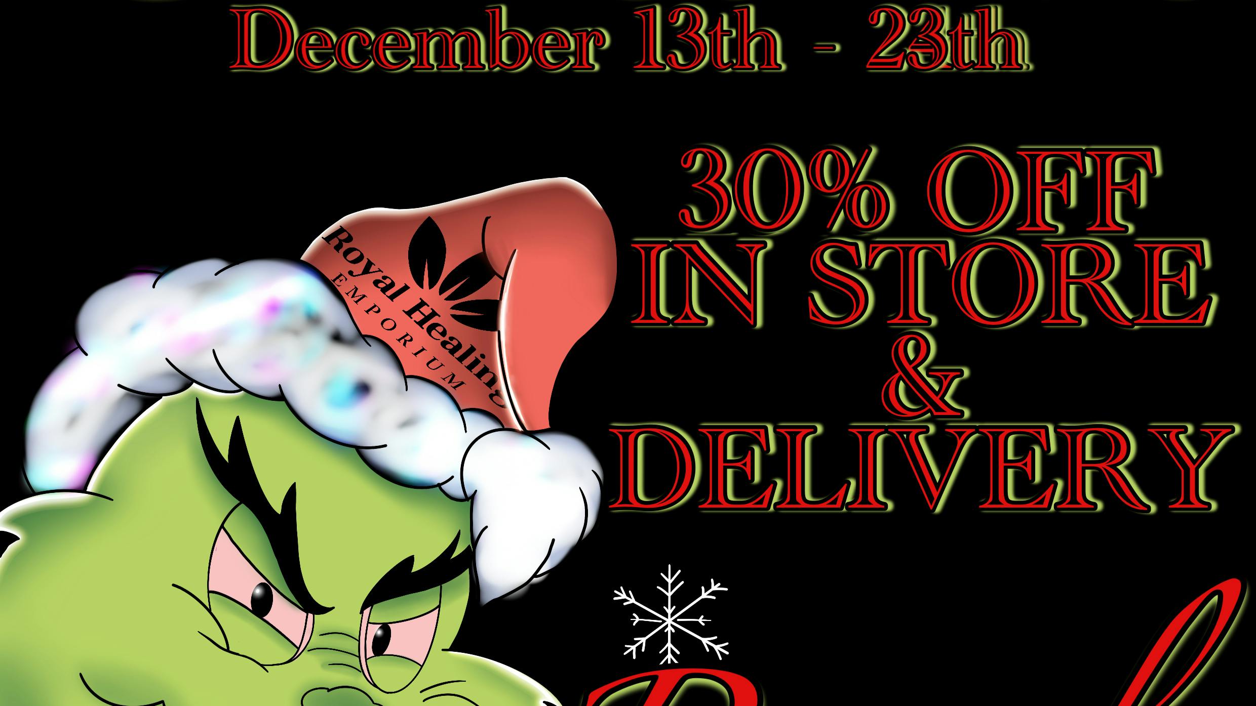Royal Healing Emporium 30% off store wide 12 days of X-Mas