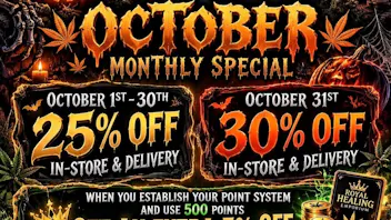 Royal Healing Delivery 25% off in store & deilverys