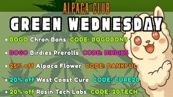 Alpaca Club Delivery Green Wednesday Deals!!