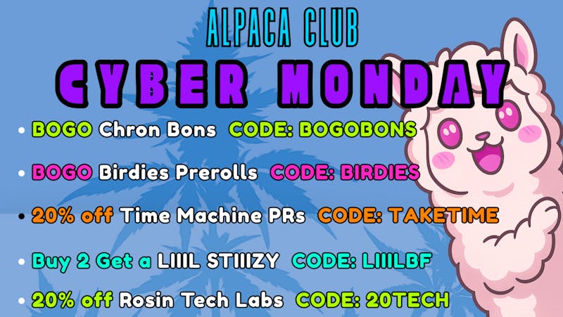 Alpaca Club Delivery ITS CYBER MONDAY!